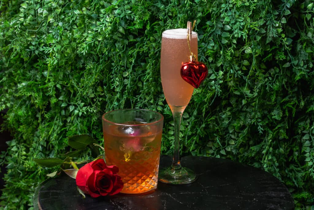 Specialty Valentine’s Day cocktails at Rooftop @1WLO in Fort Lauderdale 