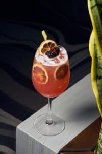 Rooftop spritz cocktail 